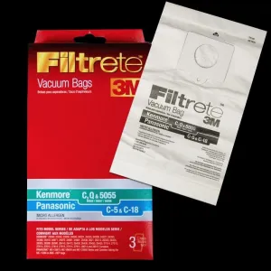 Kenmore 3M Filtrete Bag "C", "Q" & "5055" / Panasonic 3M Filtrete Bag "C-5" & "C-18"