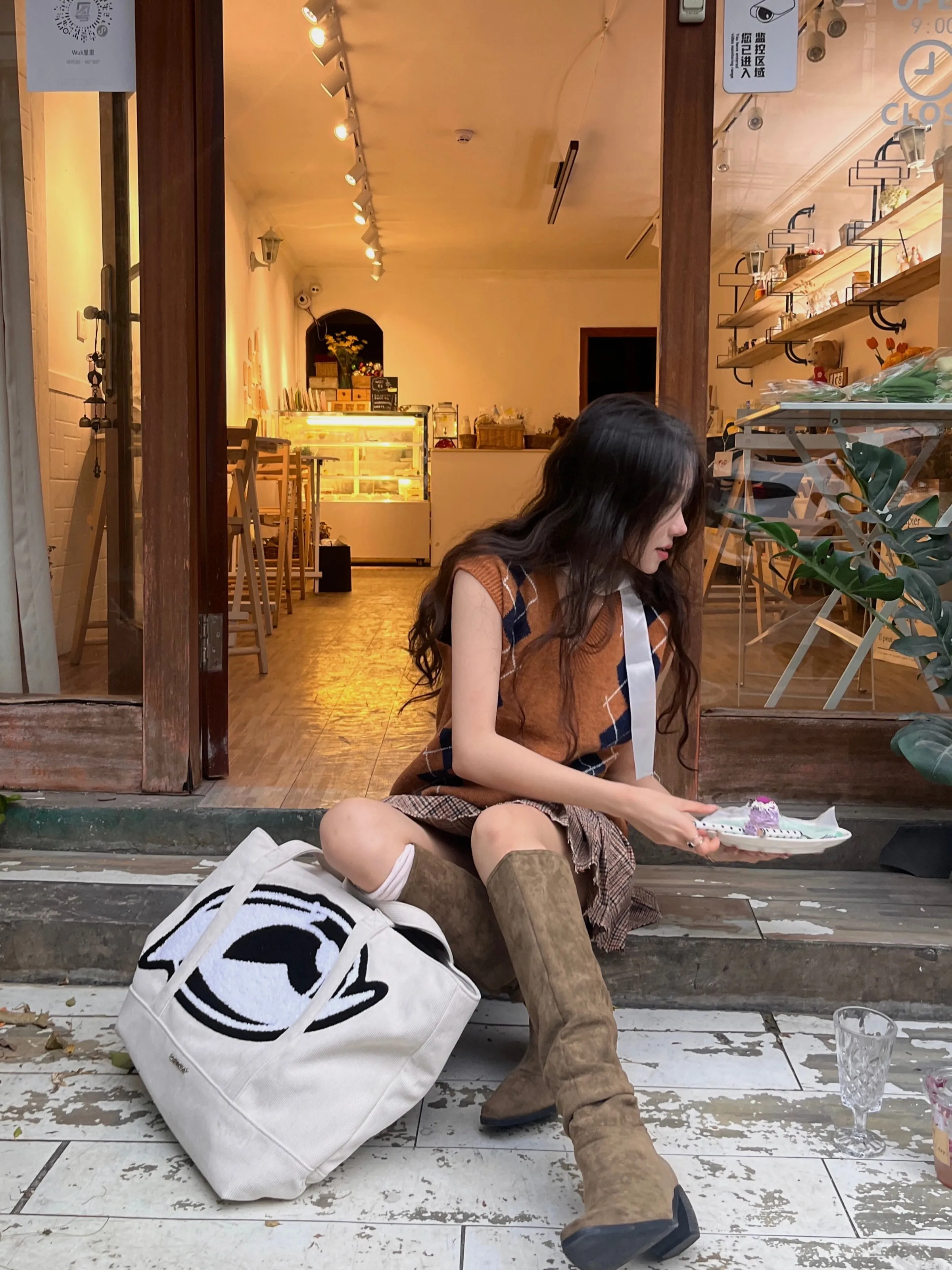 Kiana Corduroy Tote Handbag