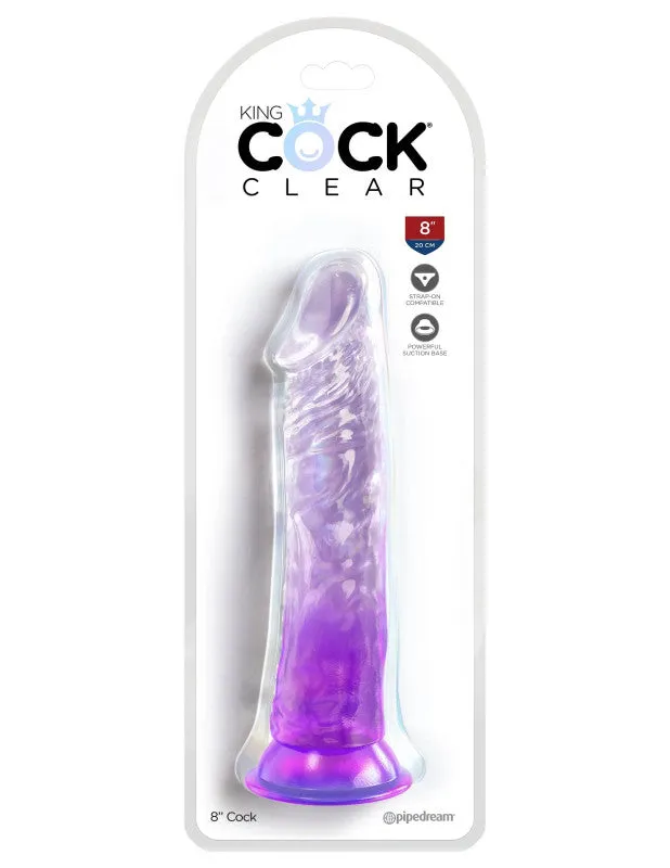 King  Clear 8 Inch - Purple