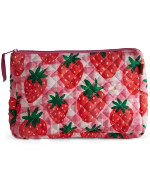 Kip & Co | Strawberry Jam Quilted Cotton Toiletry Purse