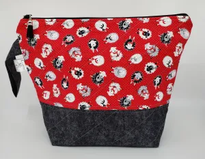 Knitting Sheep -  Project Bag - Medium
