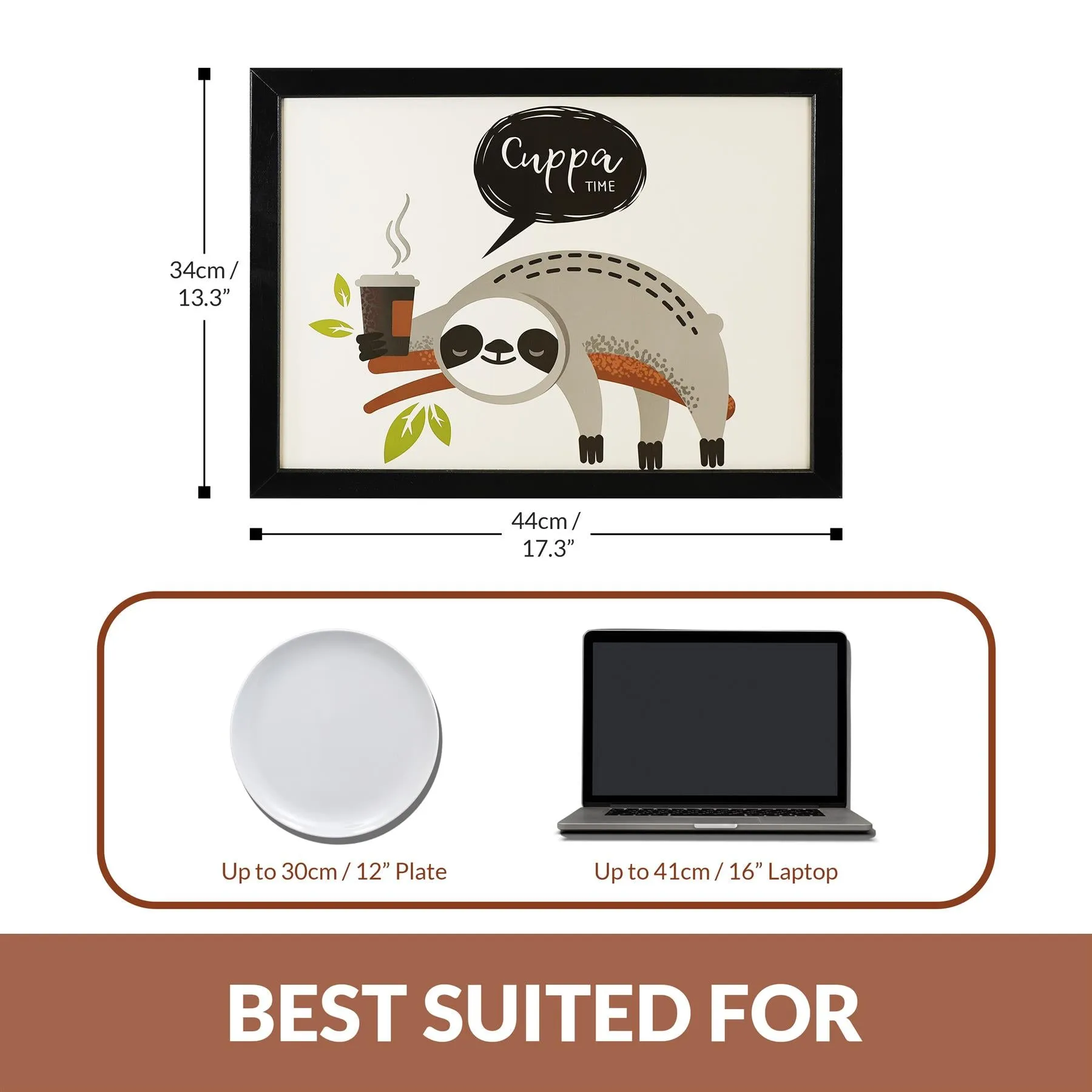Lap Tray With Bean Bag Cushion (Sloth)