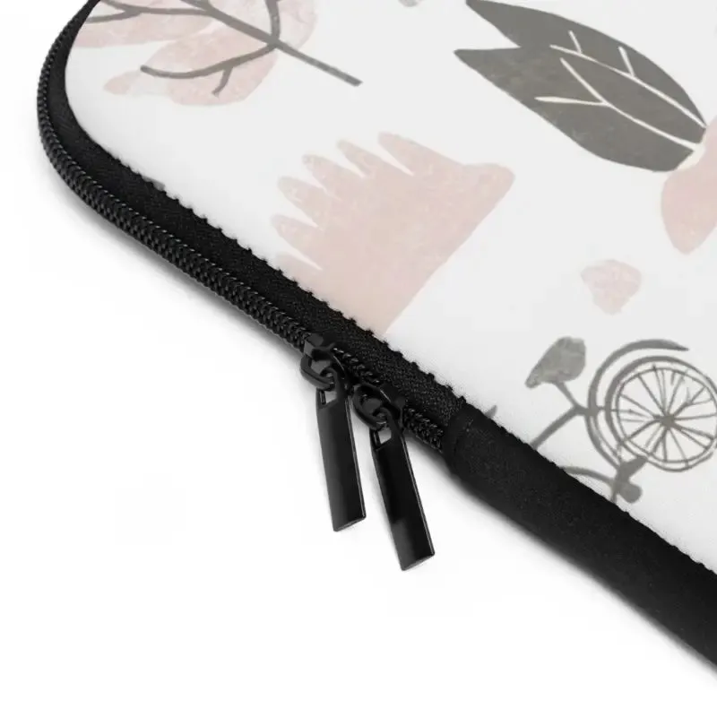 Laptop Sleeve Black Polyester Design for Nature Lovers