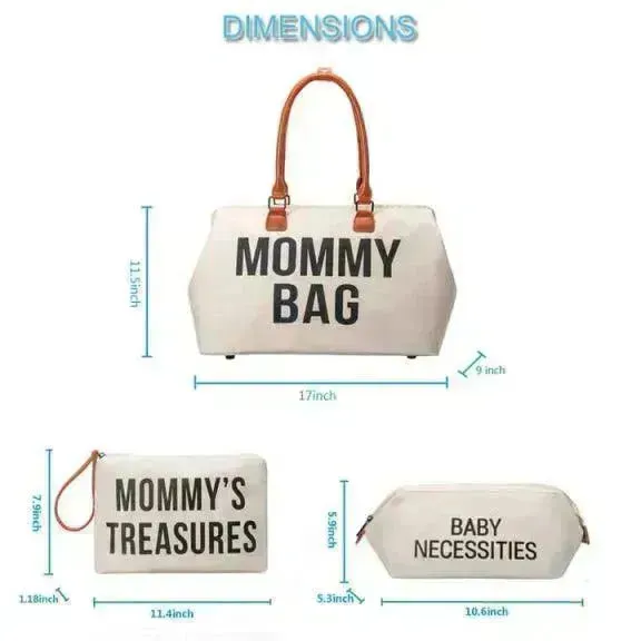 Large Capacity 3 in 1 Premium Mommy Bag