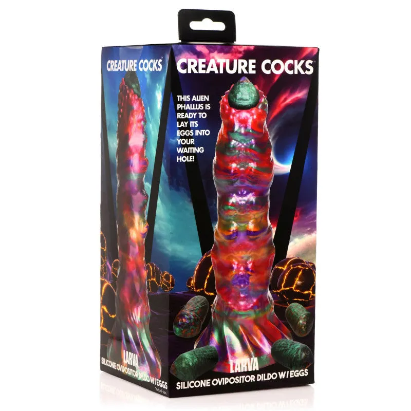 Larva Silicone Ovipositor  With Eggs - Multicolor