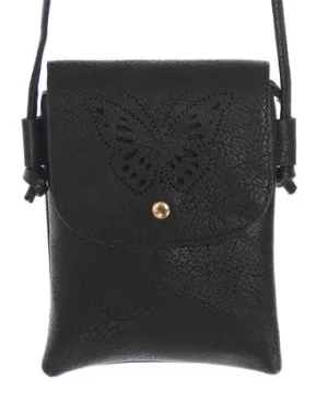 Layla butterfly cutout bag BLACK