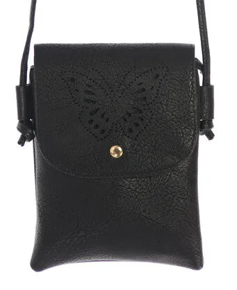 Layla butterfly cutout bag BLACK