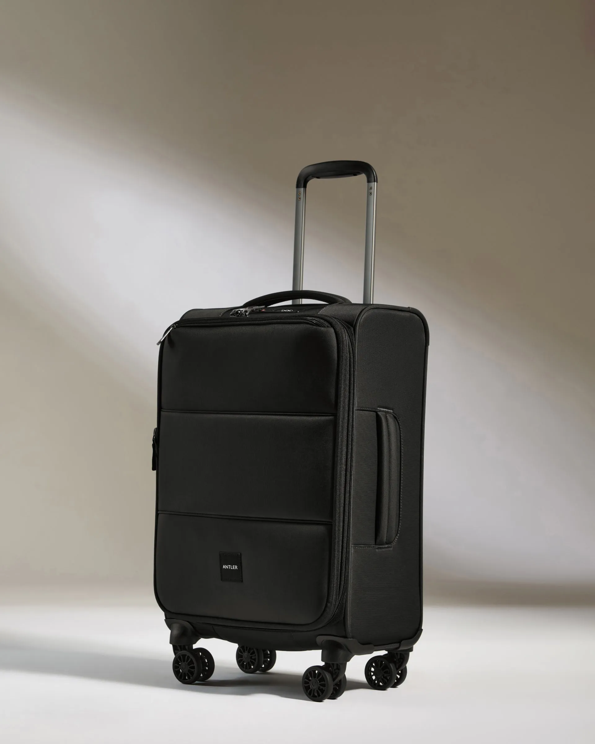 Lightest Carry-on Luggage Set in Black - Soft Stripe