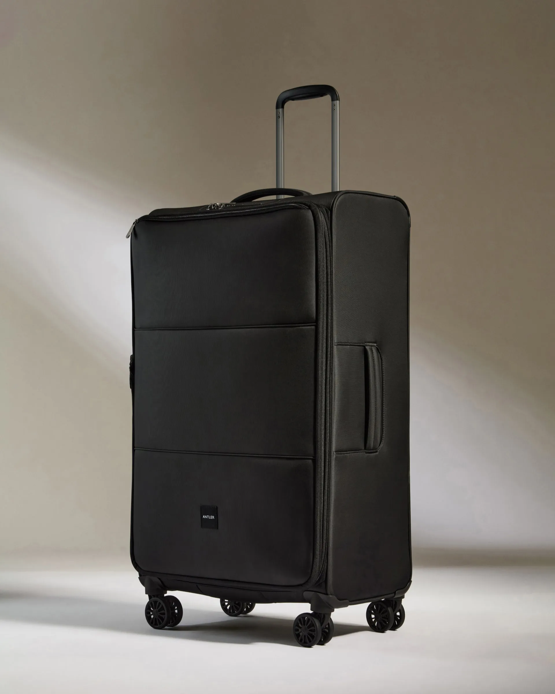 Lightest Carry-on Luggage Set in Black - Soft Stripe