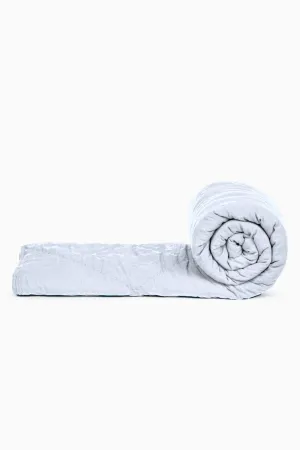 Linen Monotone Hand Quilted Quilt-Vanilla Sky