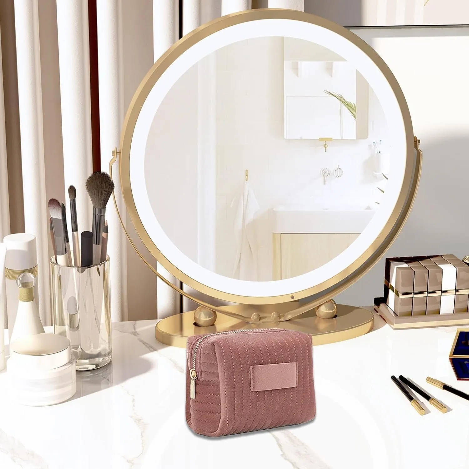Lisa | Luxurious Velvet Makeup Organizer