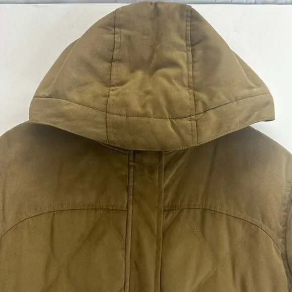 LL‎ Bean Quilted Down Winter Coat Womens Misses Size XL Brown