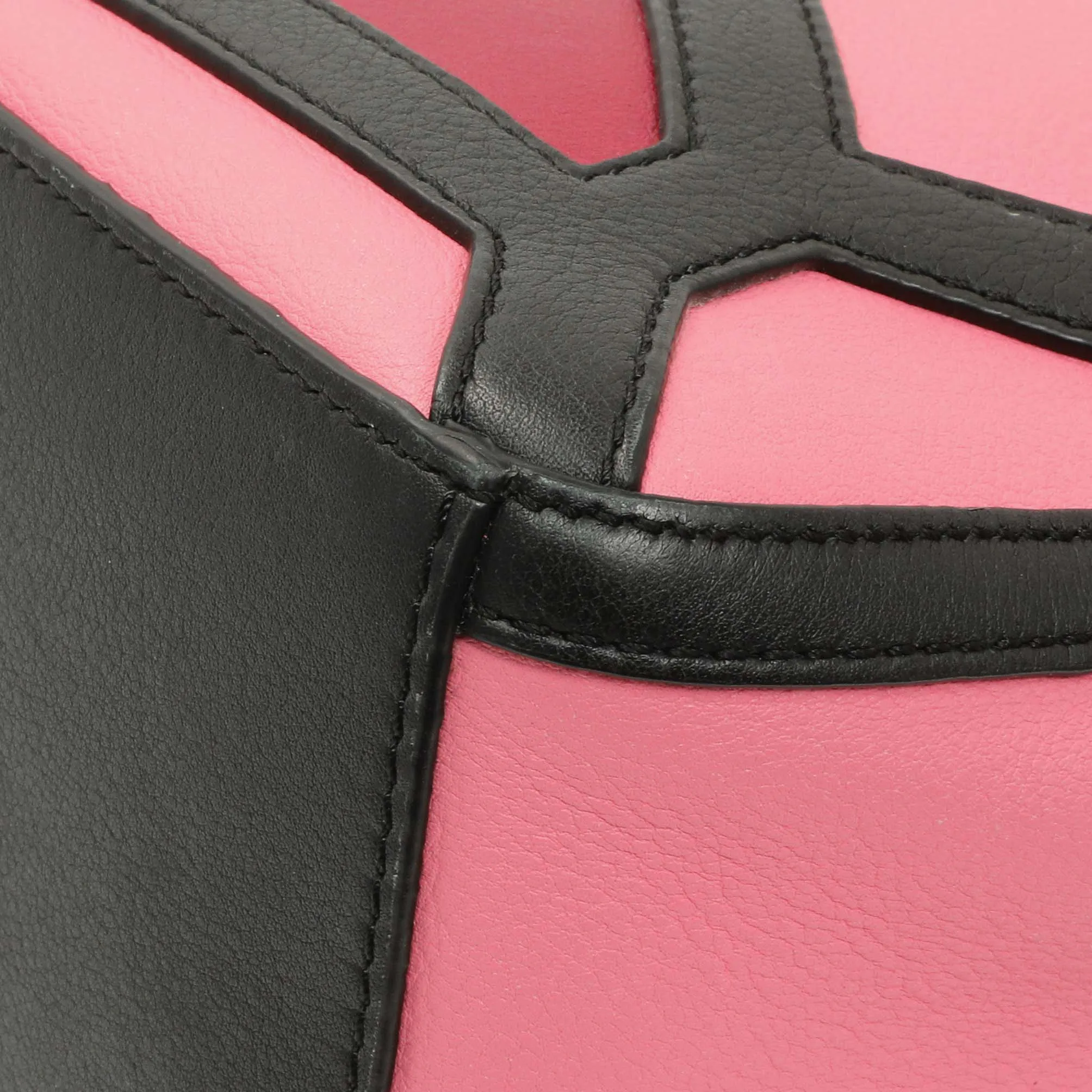 Loewe Raspberry Wild Rose Calfskin Small Graphic Puzzle Bag