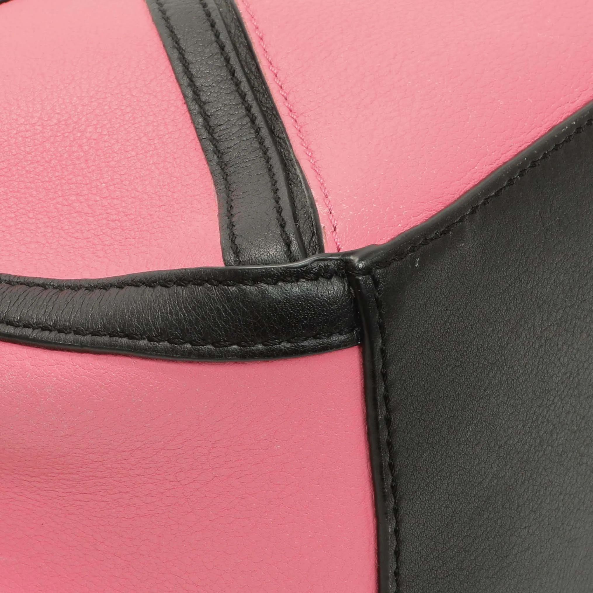 Loewe Raspberry Wild Rose Calfskin Small Graphic Puzzle Bag