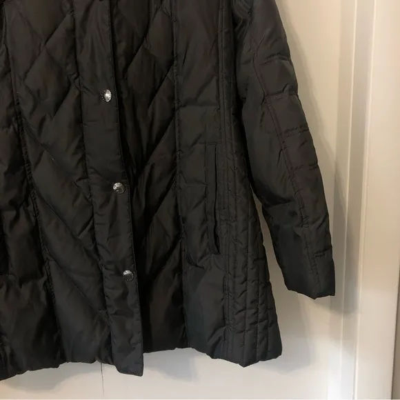 London Fog Hooded Winter Coat Black XL