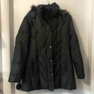 London Fog Hooded Winter Coat Black XL