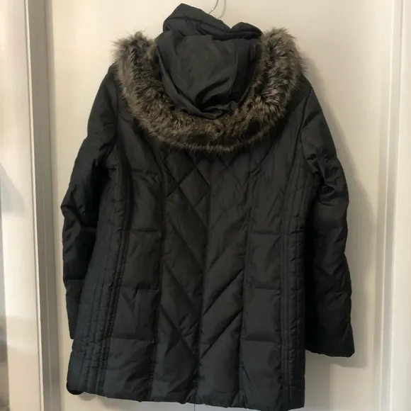 London Fog Hooded Winter Coat Black XL