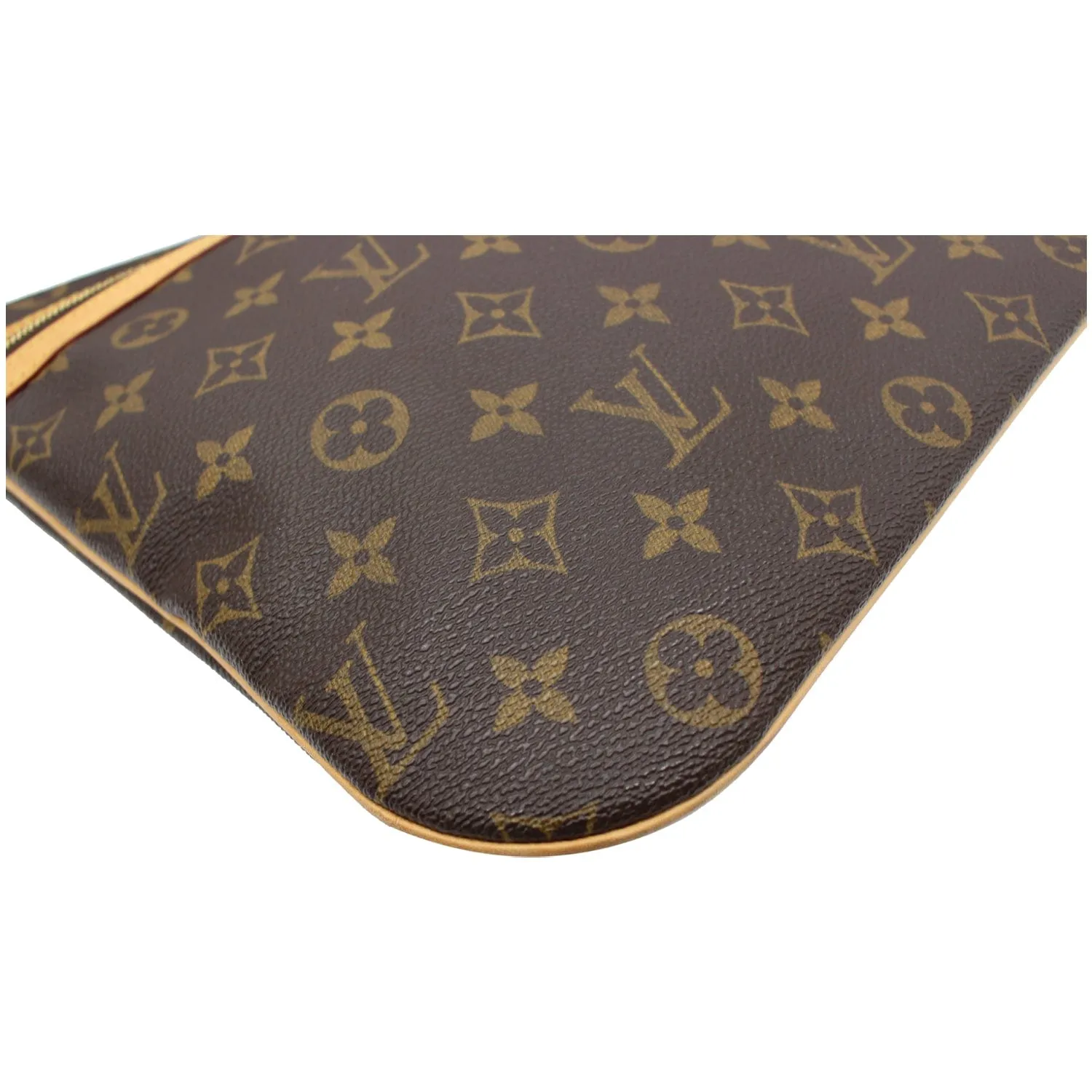 LOUIS VUITTON Bosphore Pochette Monogram Canvas Crossbody Bag Brown