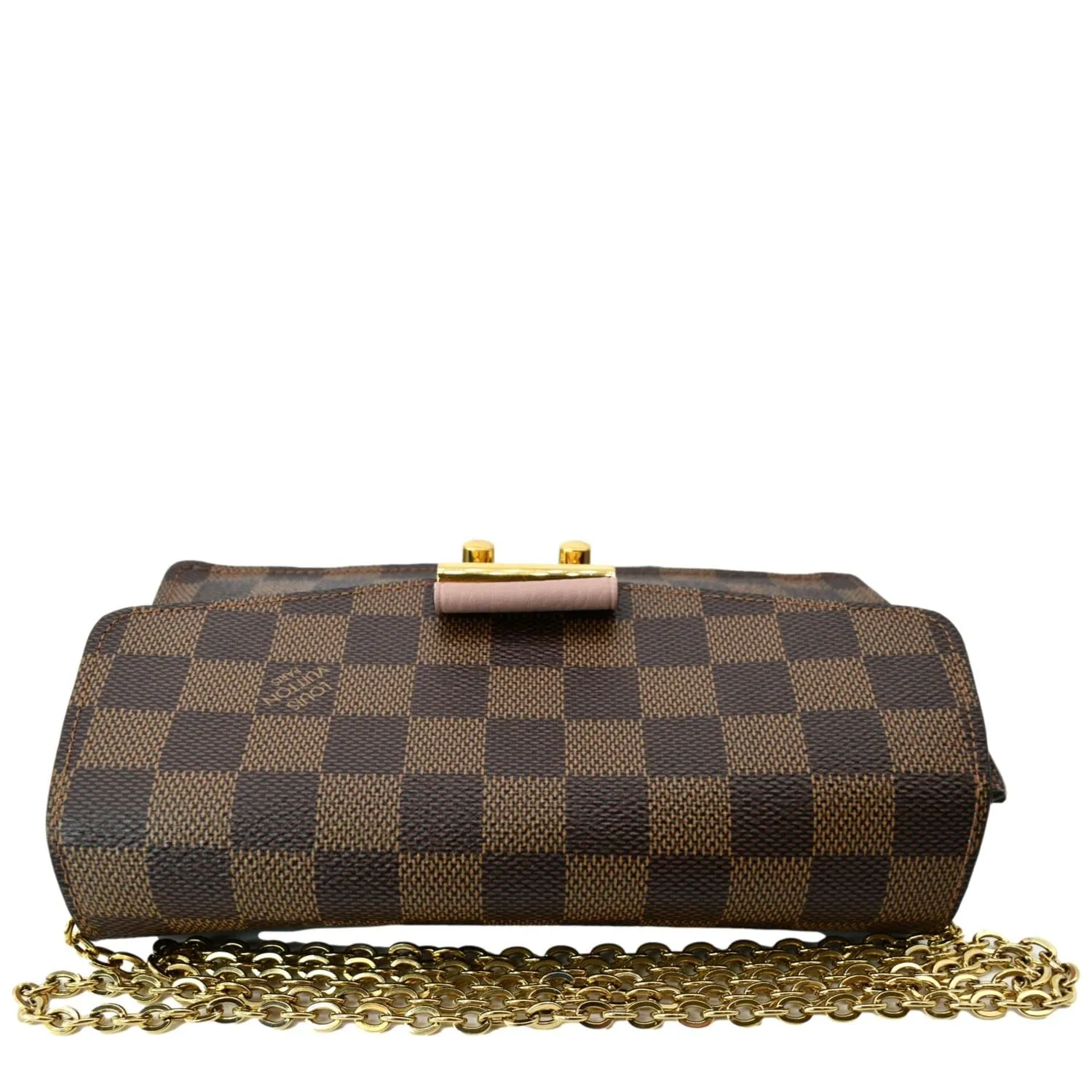 LOUIS VUITTON Croisette Damier Ebene Crossbody Bag Brown