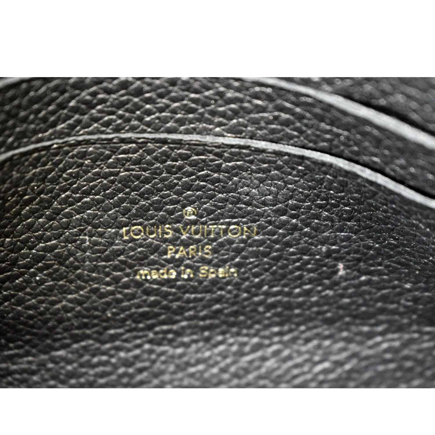 LOUIS VUITTON Double Zip Pochette Monogram Empreinte Crossbody Bag Black