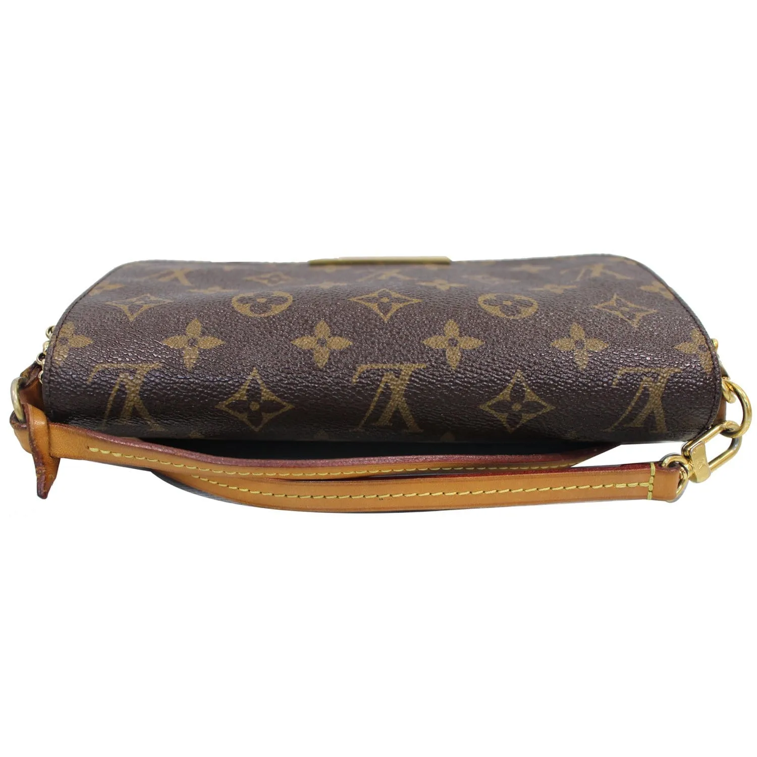 LOUIS VUITTON Favorite PM Monogram Canvas Crossbody Bag Brown