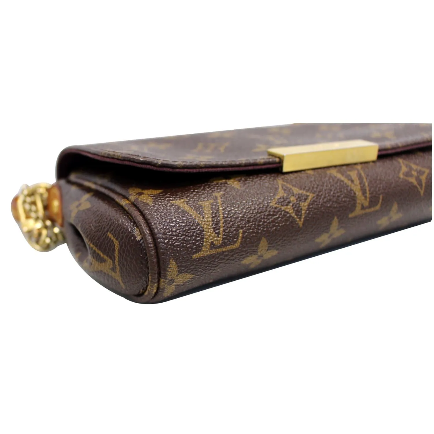 LOUIS VUITTON Favorite PM Monogram Canvas Crossbody Bag Brown