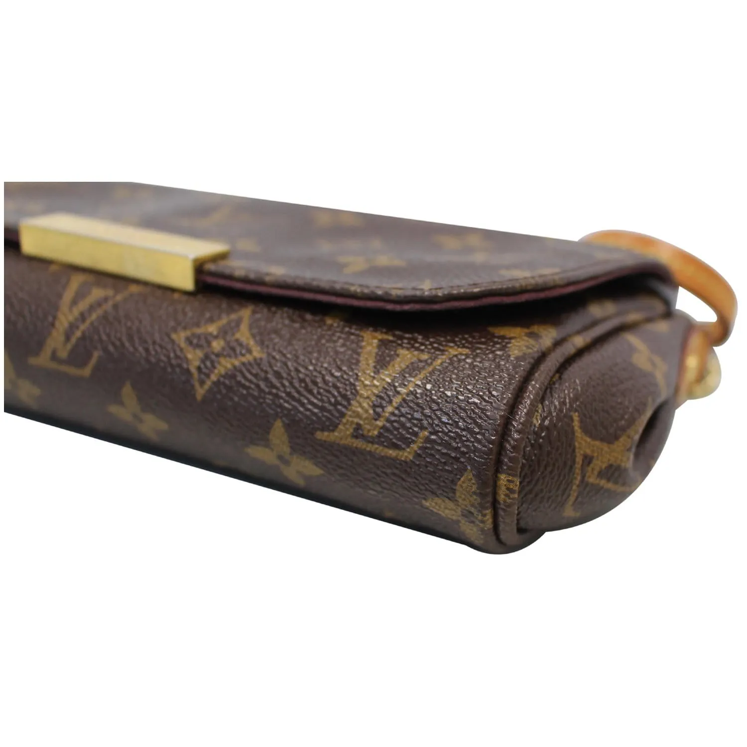 LOUIS VUITTON Favorite PM Monogram Canvas Crossbody Bag Brown