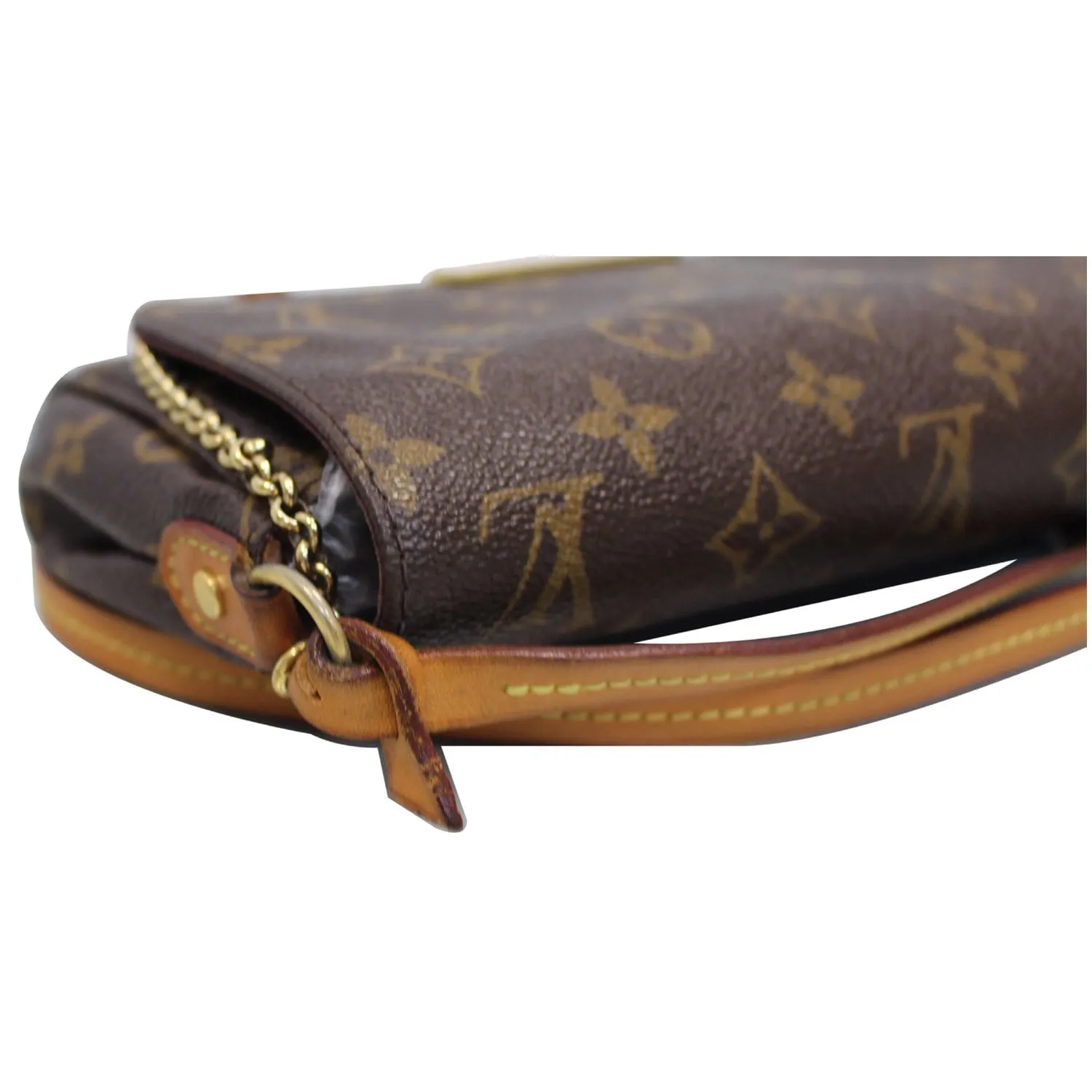 LOUIS VUITTON Favorite PM Monogram Canvas Crossbody Bag Brown