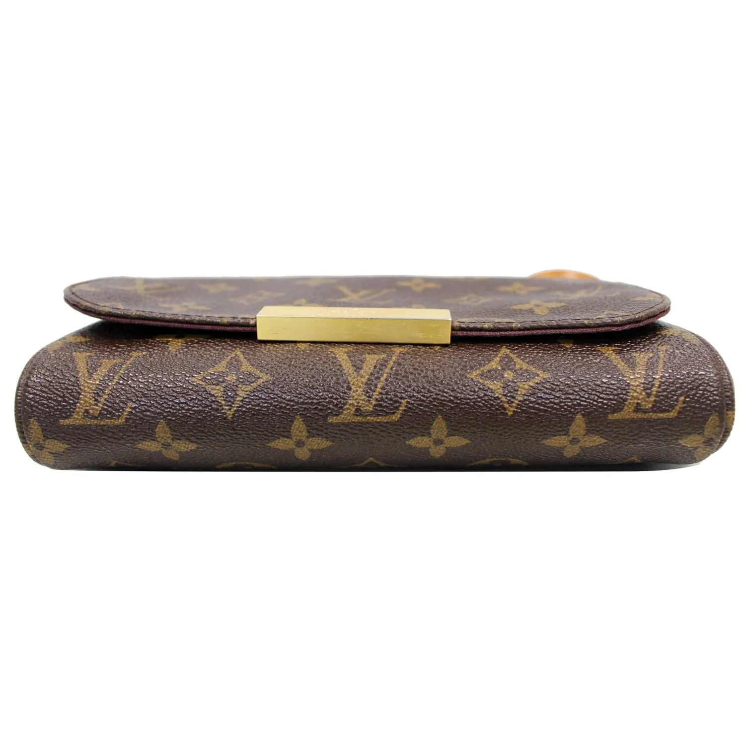 LOUIS VUITTON Favorite PM Monogram Canvas Crossbody Bag Brown