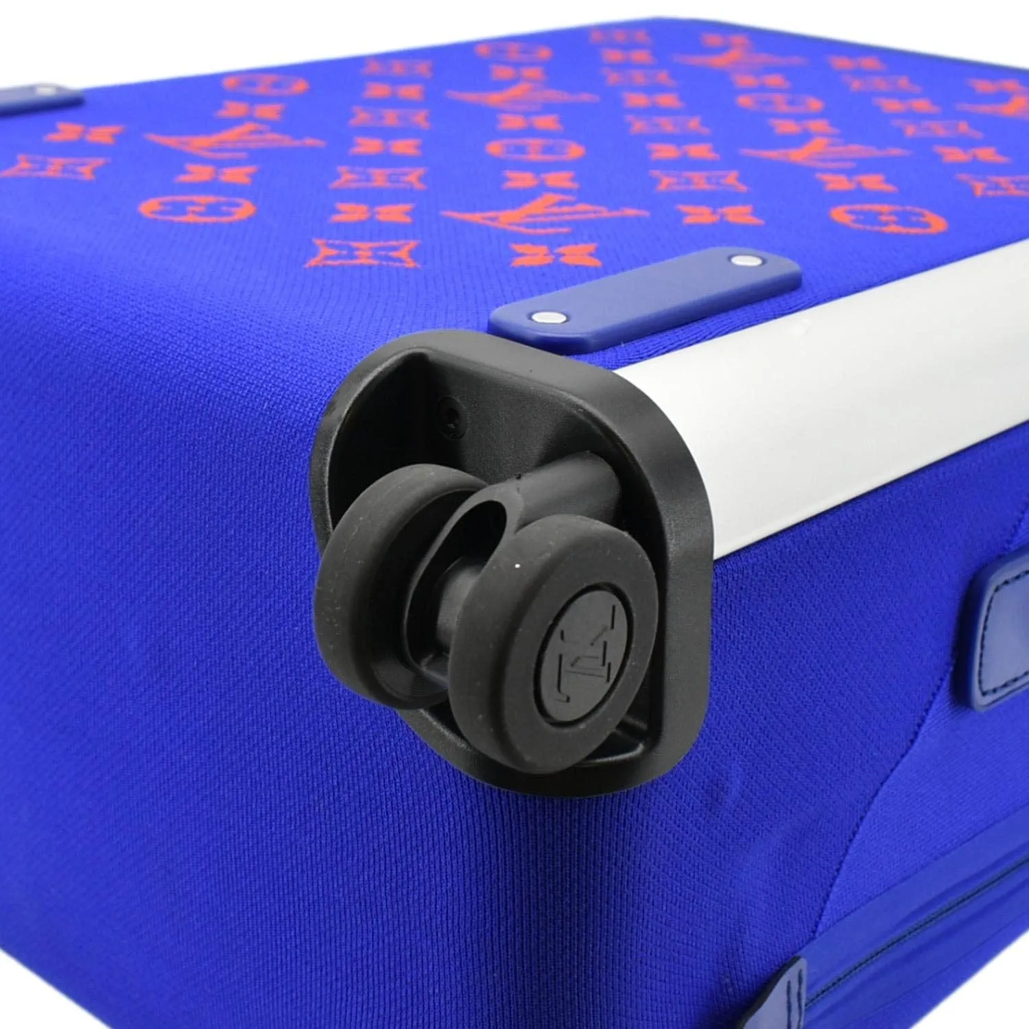 Louis Vuitton Horizon 55 4R Soft Thermoform Knit  Rolling Luggage Travel Bag Blue