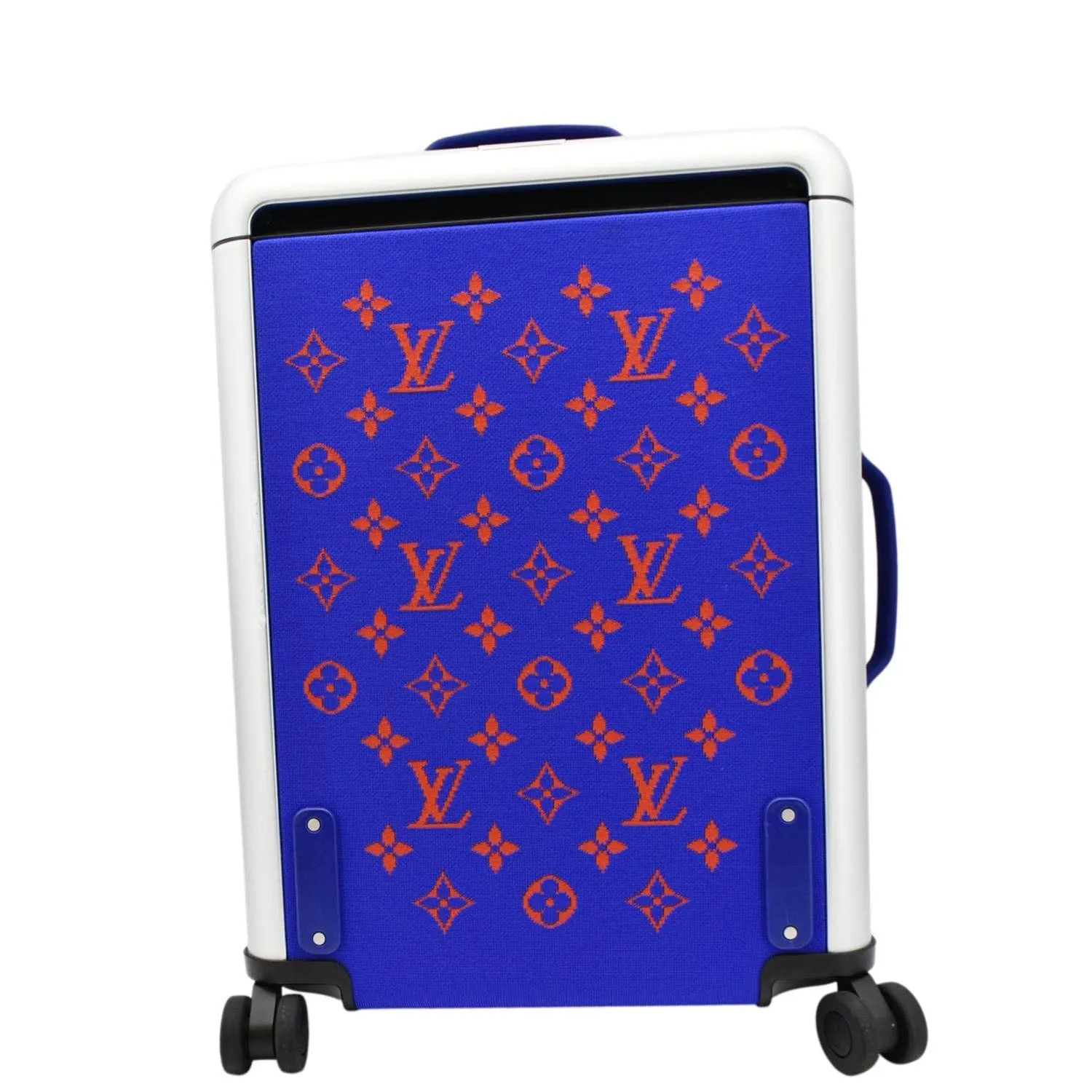 Louis Vuitton Horizon 55 4R Soft Thermoform Knit  Rolling Luggage Travel Bag Blue