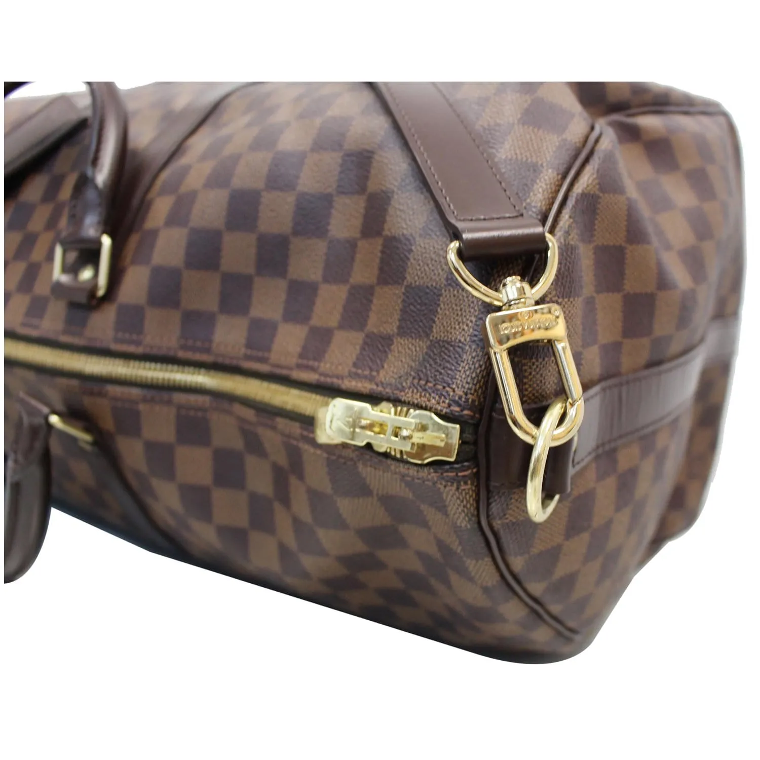 LOUIS VUITTON Keepall Bandouliere 55 Damier Ebene Travel Bag Brown - 20% OFF
