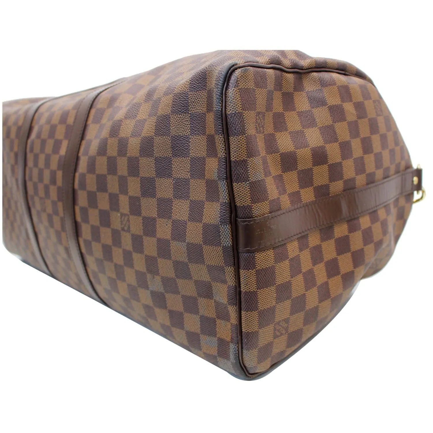 LOUIS VUITTON Keepall Bandouliere 55 Damier Ebene Travel Bag Brown - 20% OFF