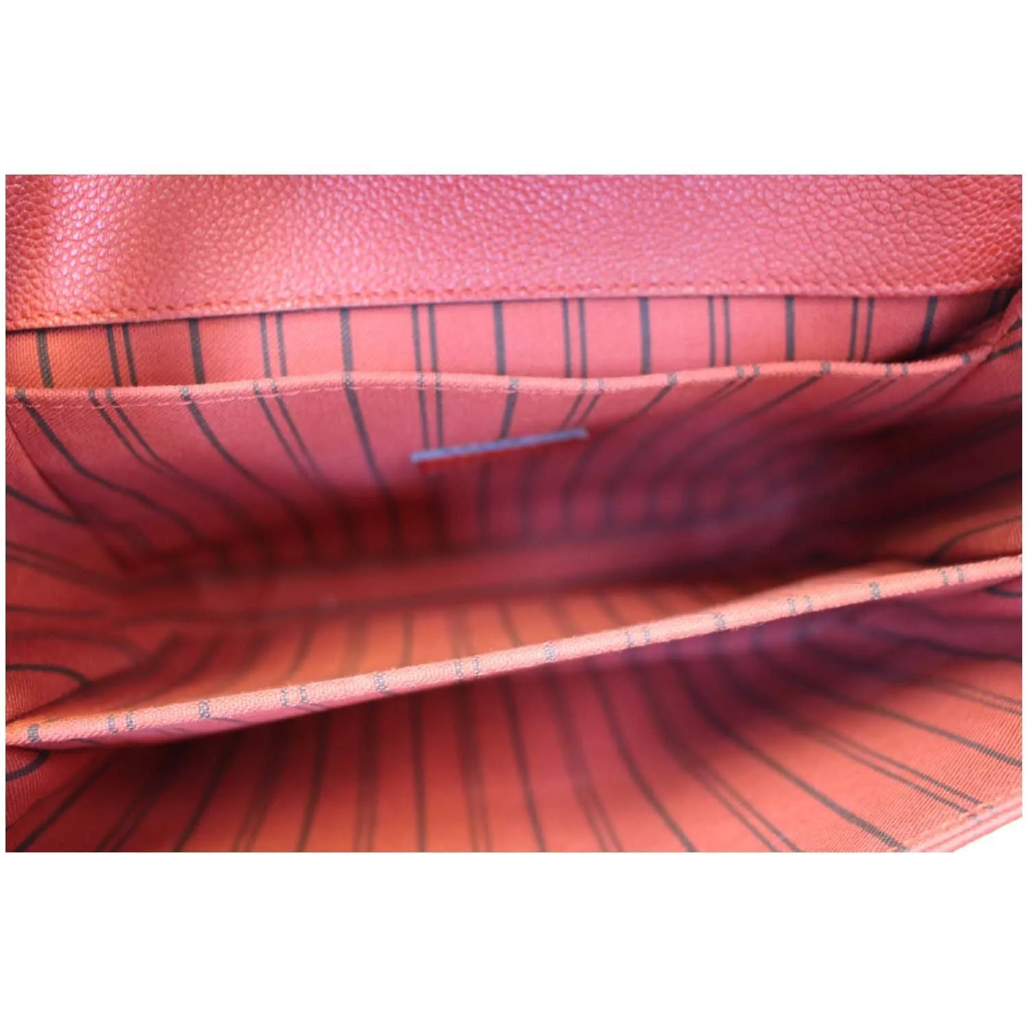 LOUIS VUITTON Metis Pochette Empreinte Leather Crossbody Bag Red