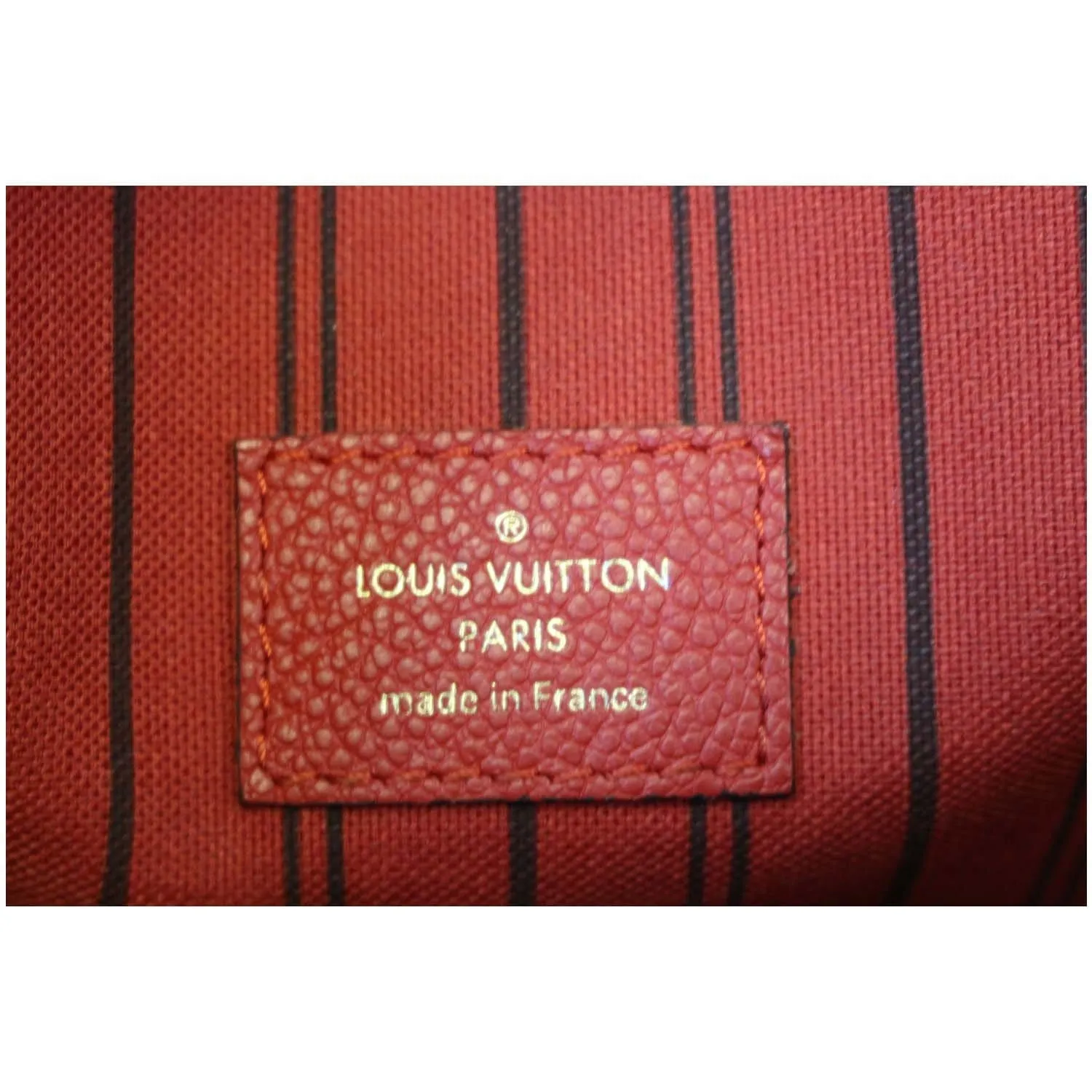 LOUIS VUITTON Metis Pochette Empreinte Leather Crossbody Bag Red