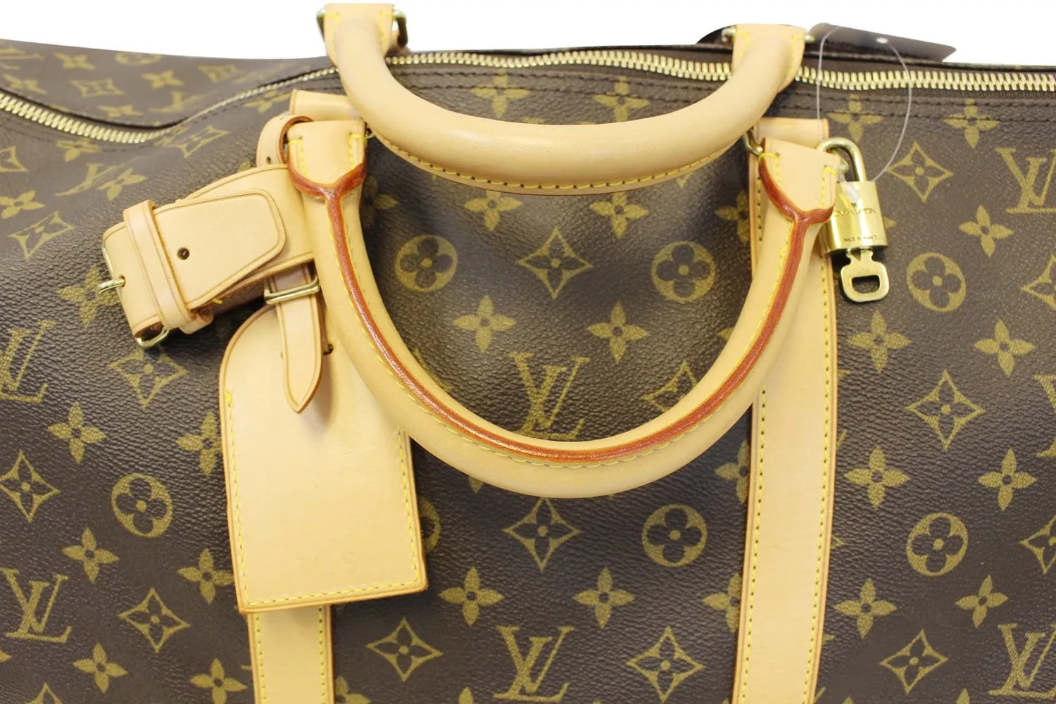 LOUIS VUITTON Monogram Canvas Keepall 60 Bandouliere Bag