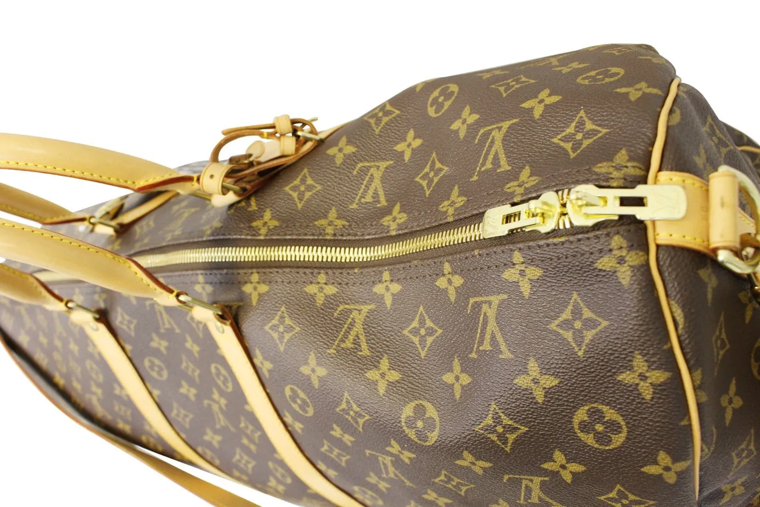 LOUIS VUITTON Monogram Canvas Keepall 60 Bandouliere Bag