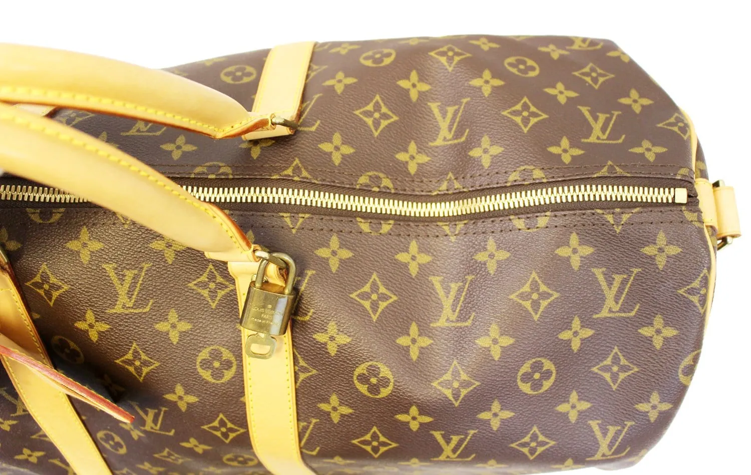 LOUIS VUITTON Monogram Canvas Keepall Bandouliere 55 Travel Bag
