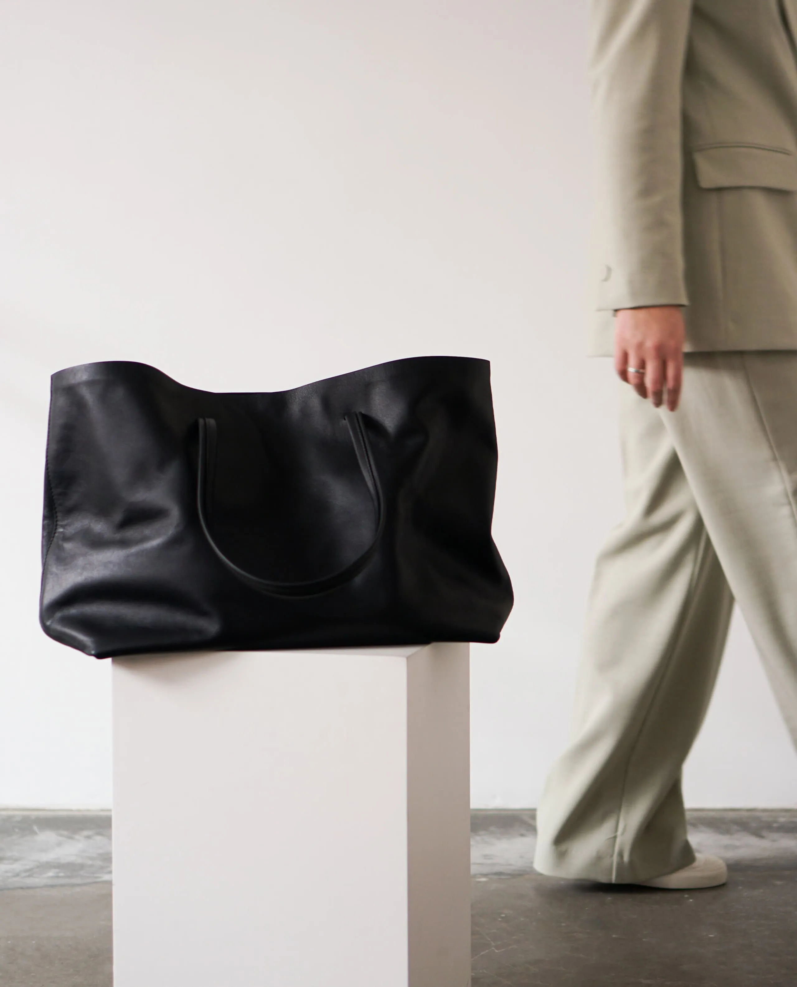 Luka Black Tote Bag