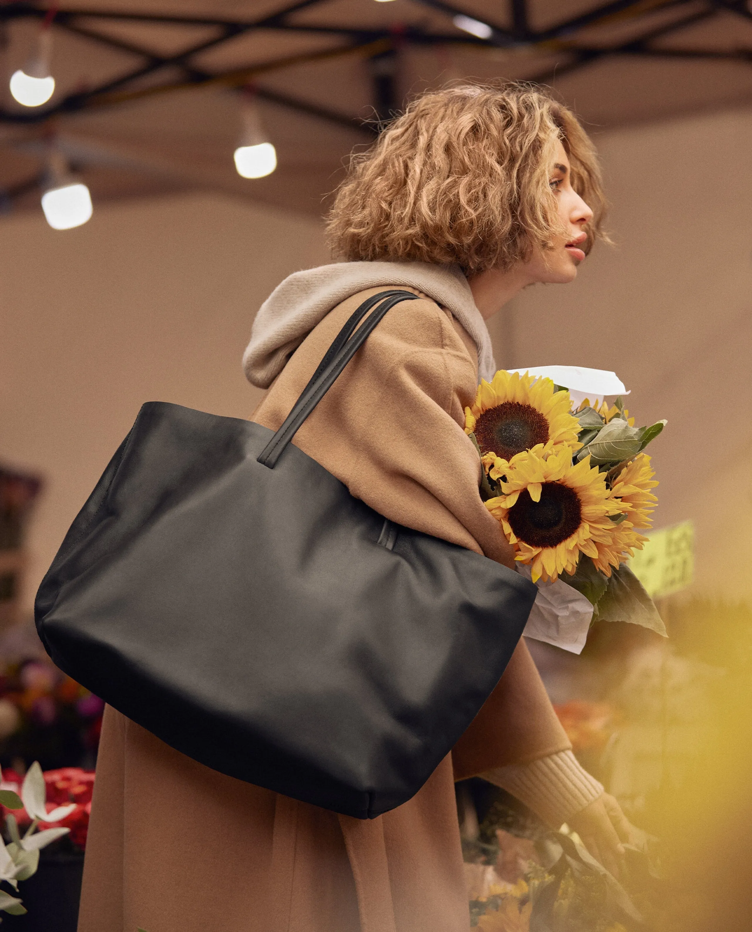 Luka Black Tote Bag