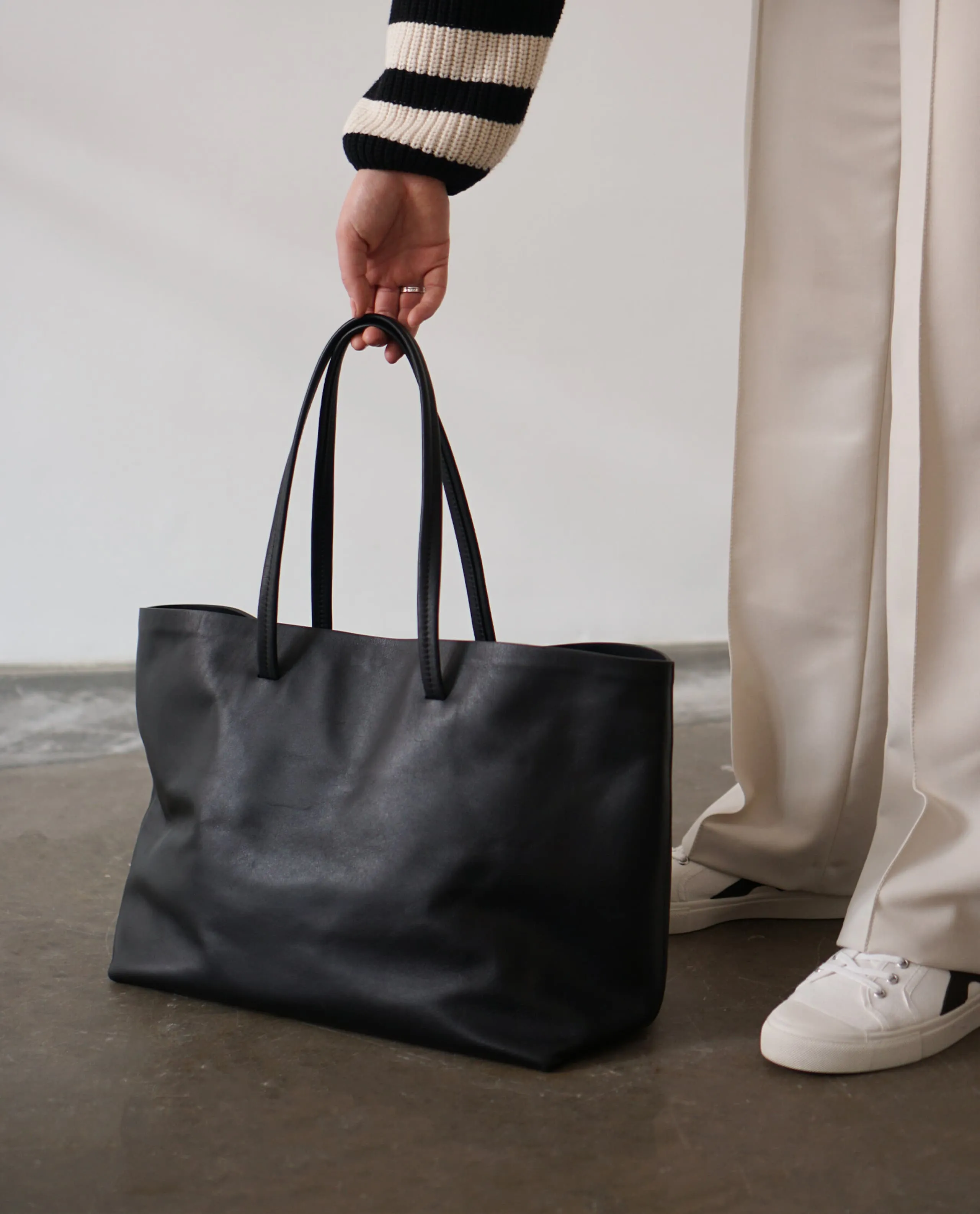 Luka Black Tote Bag