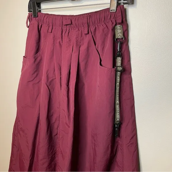 Macabi Convertible Skirt Maroon Slim