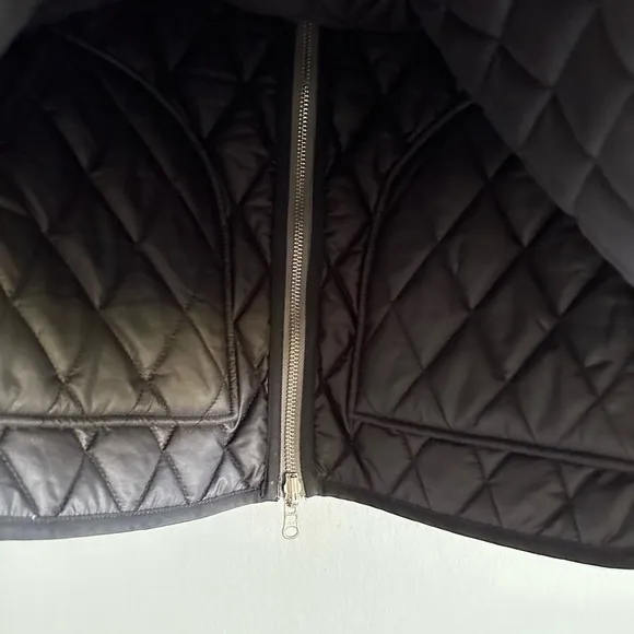Madewell Blue/White Reversible Vest in Stripe Wool/Quilted Size Small EUC