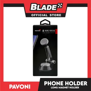 Magnetic Car Phone Holder, Long Magnet Holder, Super Strong Magnets Suction Cup Phone Holder Compatible With All Smartphones