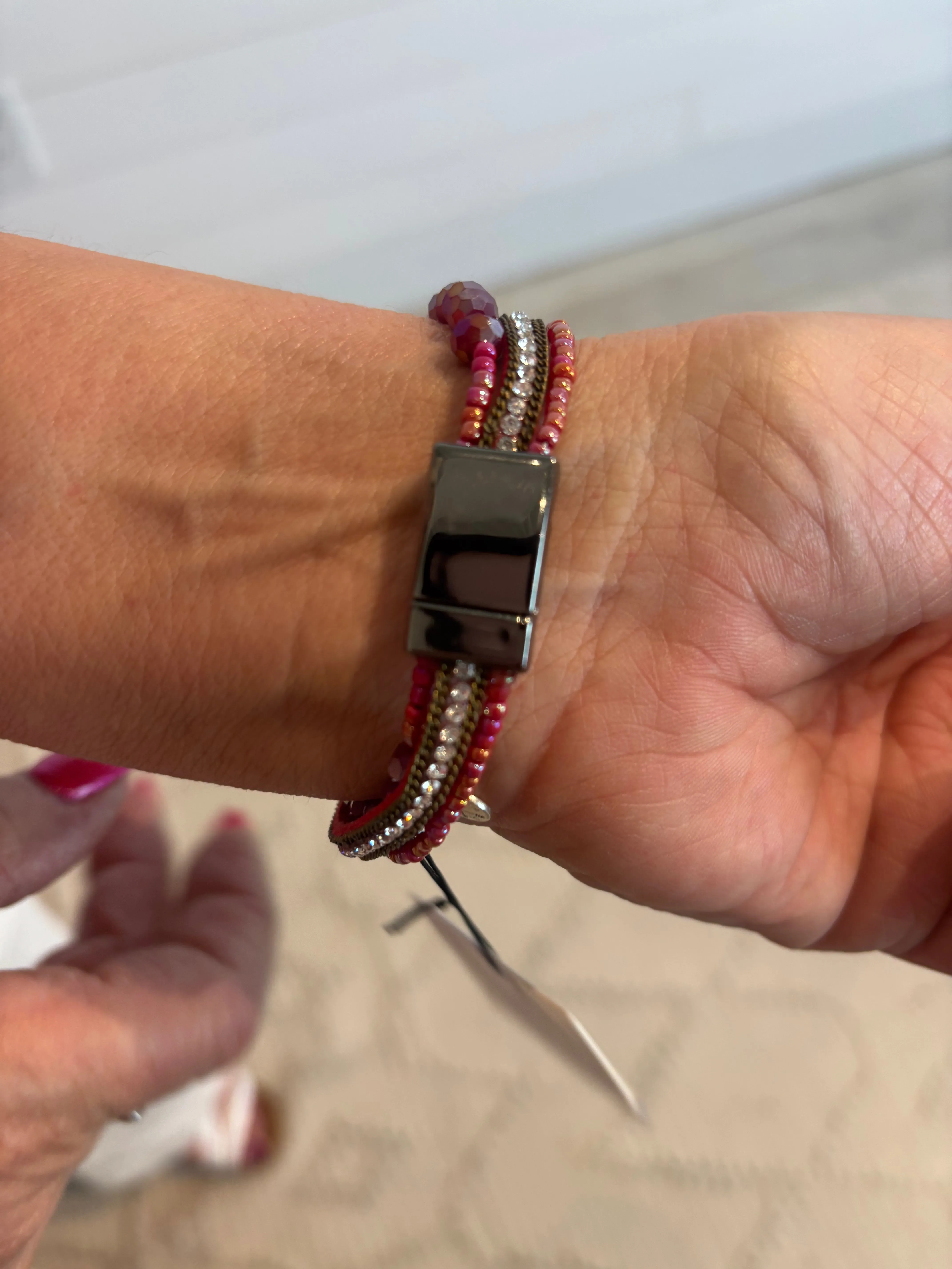Magnetic Multi-Stand Petite Bracelet Cuff