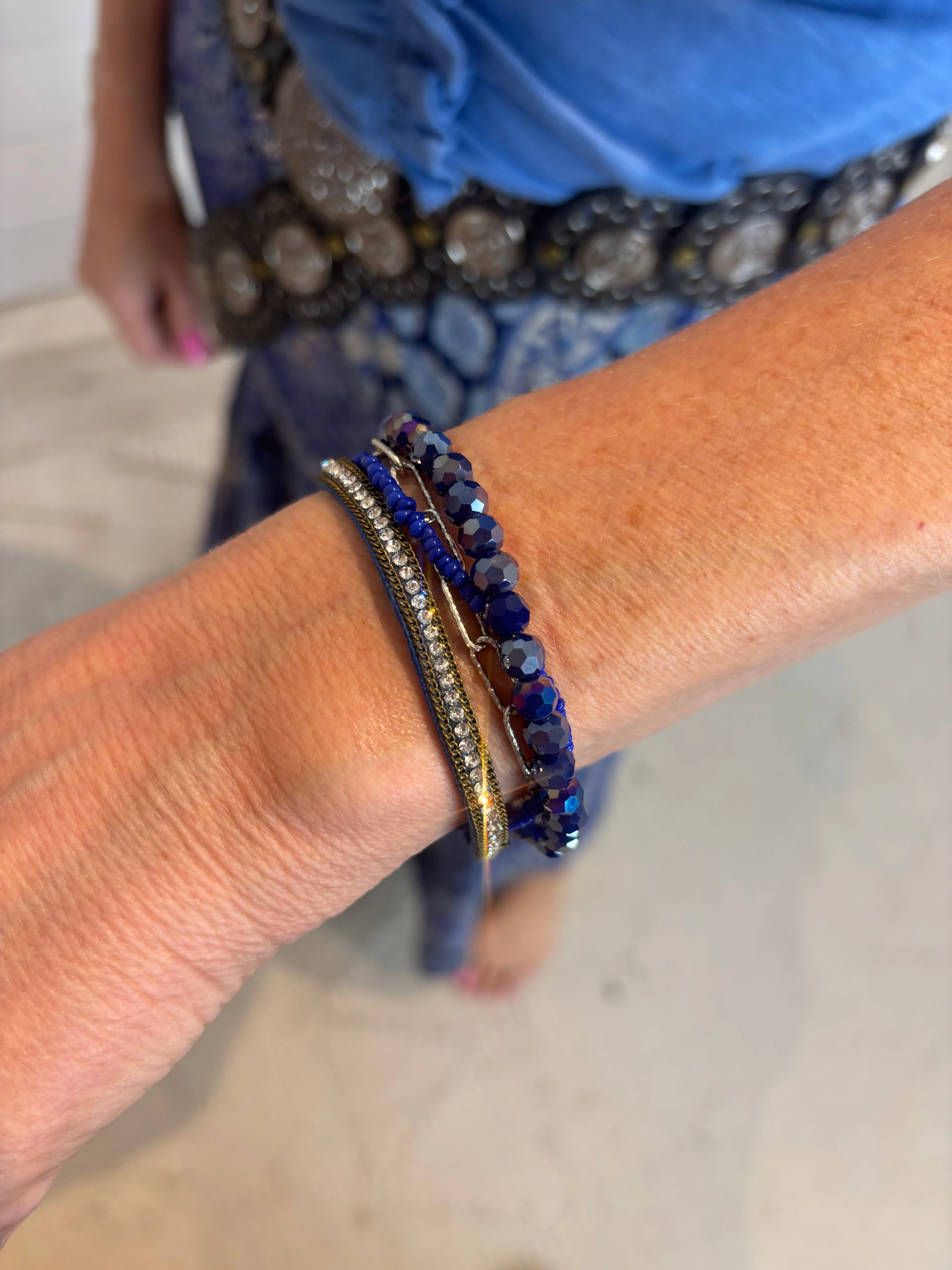 Magnetic Multi-Stand Petite Bracelet Cuff
