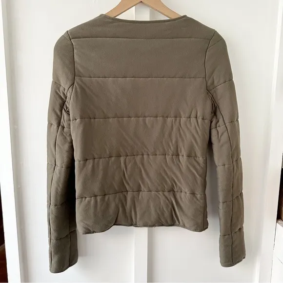 MAJESTIC FILATURES green Quilted Bolero Jacket