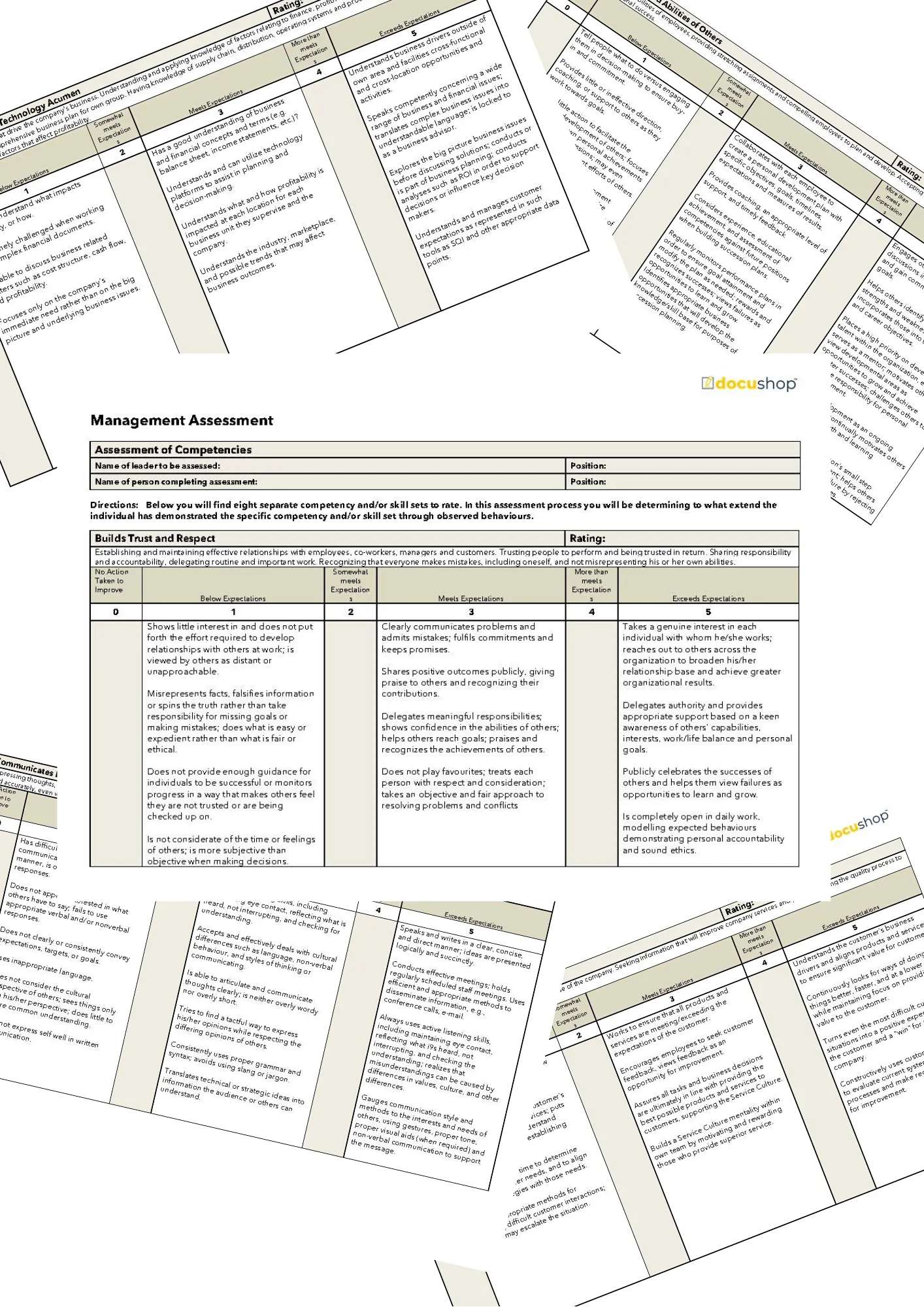 Management Assessment Template