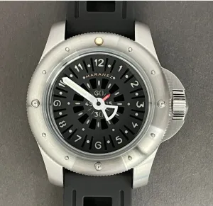 Maranez 49mm Rawai Stainless Steel gauge black Face Watch
