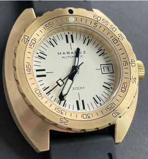 Maranez Samui Brass Watch Cream